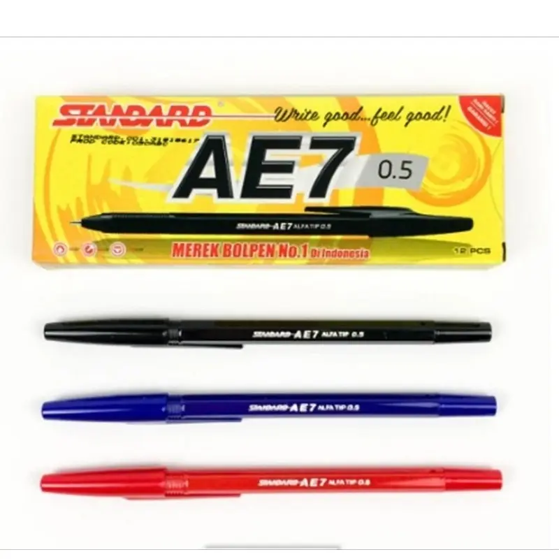 Bolpoint Pulpen STANDARD AE7 Termurah Kualitas bagus - Bolpen STANDARD AE7 0