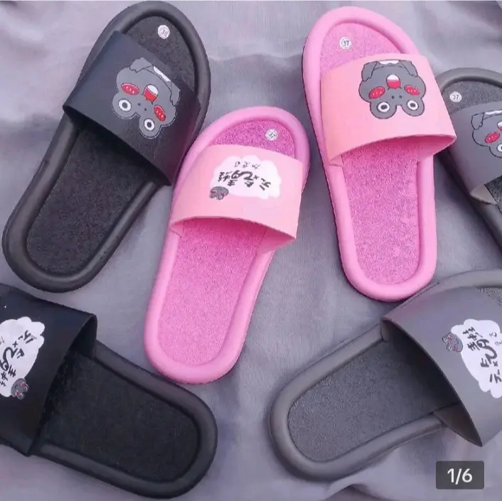 Sandal Popon Motif Katak Terbaru Wanita - Nyaman dan Stylish Sepanjang Hari - Shoes, Selop