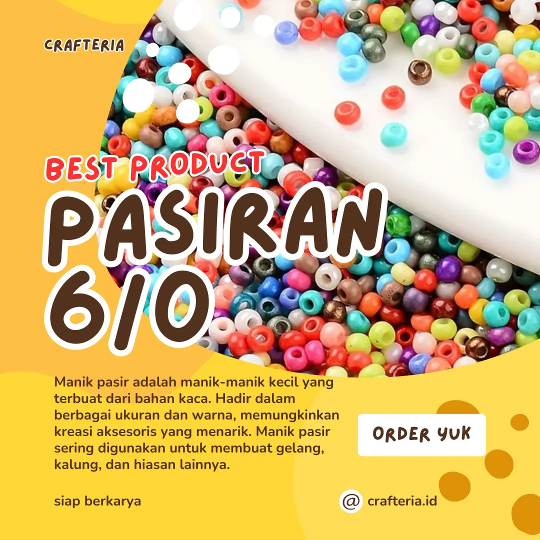 25gram Pasiran / Mote Pasir 6/o (4mm)