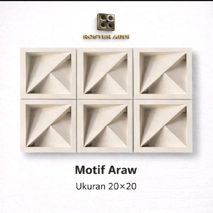 Jual roster minimalis, roster beton minimalis motif Arau - Kota Bekasi ...