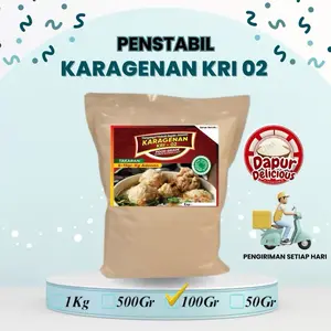 Karagenan KRI-02 Food Grade 100gr (Kappa | Semi Refine | Modified) / Pengenyal & Penstabil Bakso, Siomay, Pempek dll