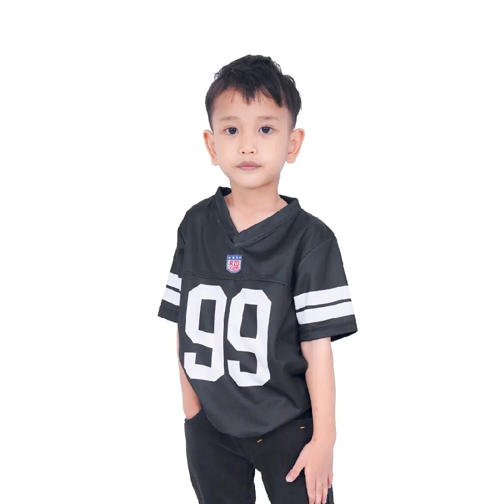 RZQKIDS / 99 / Number Series nfl / Jersey anak / Streetwear / Retro / Vintage / Rugby / y2k / Bloke Core / Korea / Unisex / Laki laki / Perempuan / Full printing / ootd / Atasan /