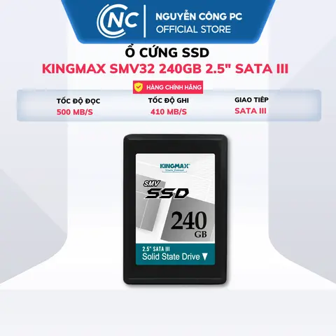 Ổ Cứng SSD KINGMAX SMV32 240GB / 512GB (2.5" - SATA III) - BH 36 tháng