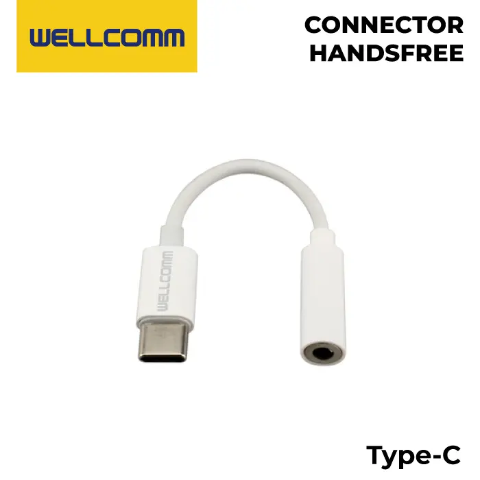 WELLCOMM CONNECTOR TYPE C / Lithening Jack Audio Sambungan Konektor Headset Handsfree Type-c/lithening 1