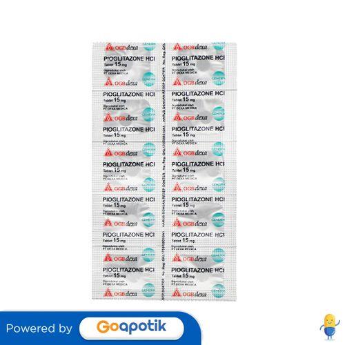 PIOGLITAZONE OGB DEXA MEDICA 15 MG STRIP 10 TABLET