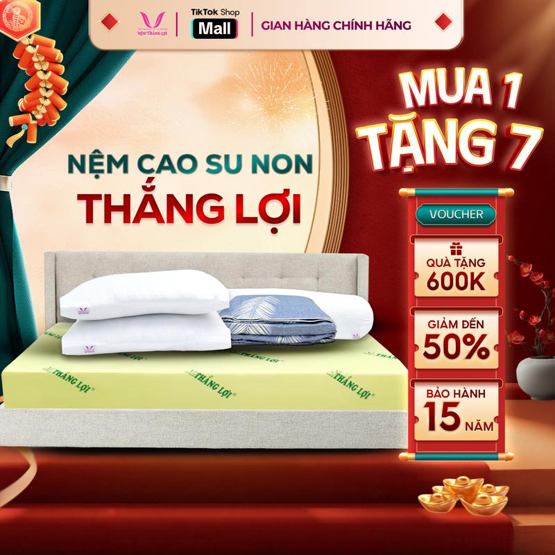 Nệm Cao Su Non Thắng Lợi - Nệm cao su chính hãng giá rẻ đàn hồi tốt êm ái và an toàn nệm  thắng nệm  cao 