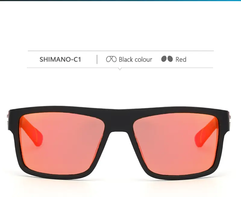 Shimano Kính râm phân cực chống chói cho nam và nữ Lái xe câu cá Đi xe đạp UV400 Goggles 4