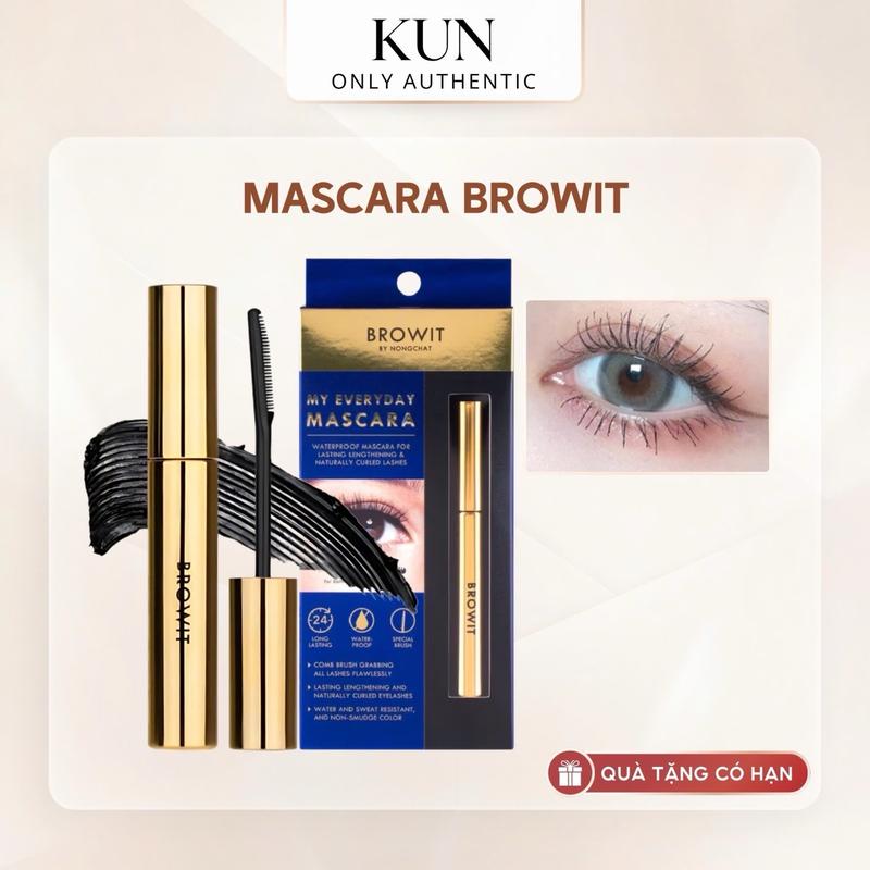  Mascara Browit Nongchat Thái làm dày dài mi chuyên dụng KUN043 