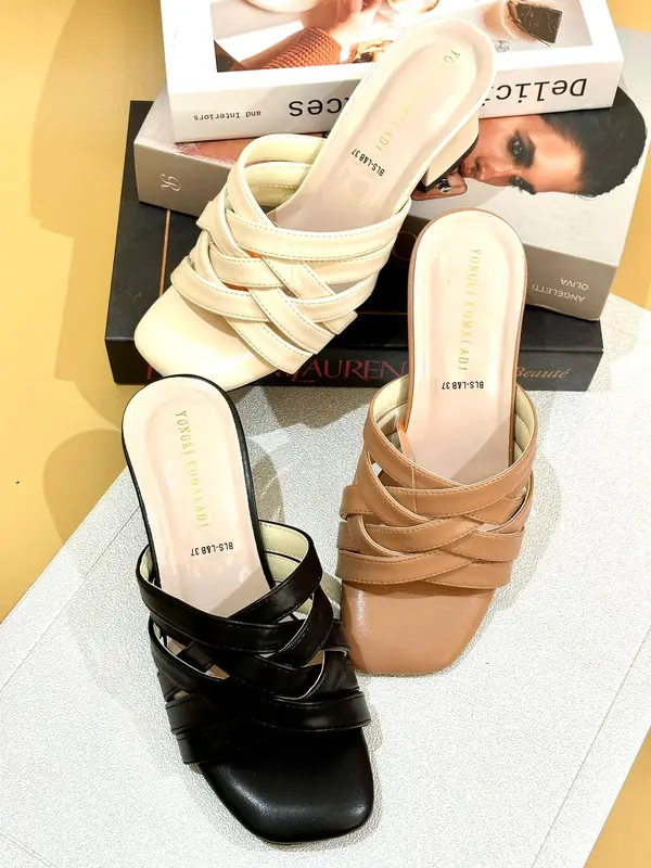 Sandal Wanita Termurah hak 5 cm KY (ANYAM) 2