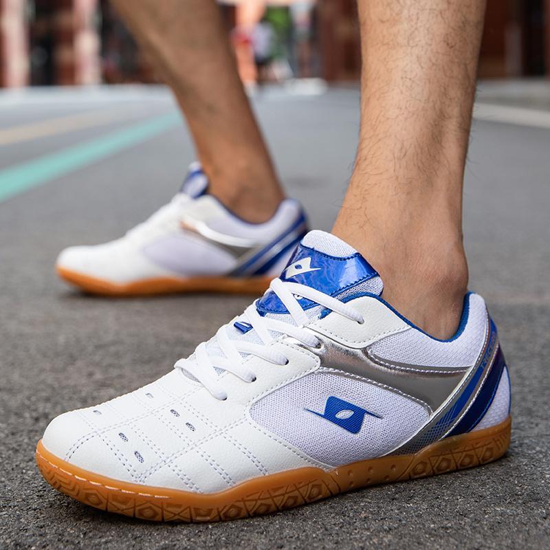 Table Tennis Shoes for Men Breathable Mesh Badminton Shoes for Children Non-slip Couple Tennis Sport Shoes Unisex Volleyball Shoes Indoor Sneakers for Women Big Size 33-44 0