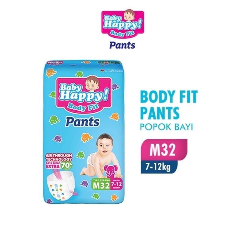 Product Introduction of [MURAH 2025] PAKET 3 BALL BABY HAPPY PANTS S40 M32 L28 XL26 XXL24 JUMBO 2 BALL S56 M48 L42 XL38 popok diaper bayi celana 13