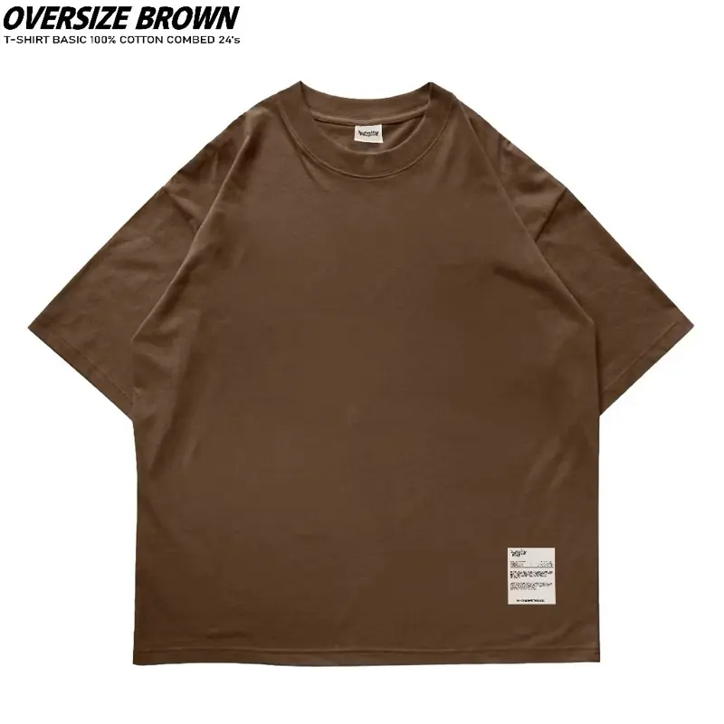 Oversize Polos Cotton 24s Warna Abu Tua | Baju Oversize Polos Premium Unisex Pria Wanita 2