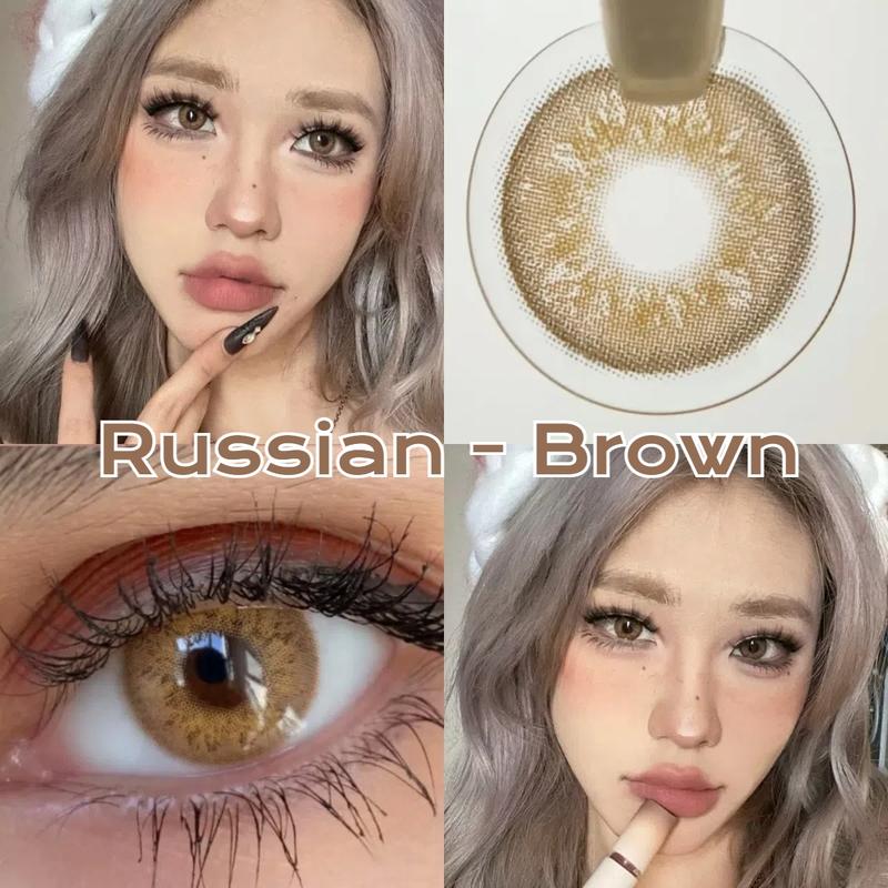 Mysticeyes Softlens - Himalaya Brown Russian Brown Olivia Sugar Normal Contact lens Soflen Lensa 3