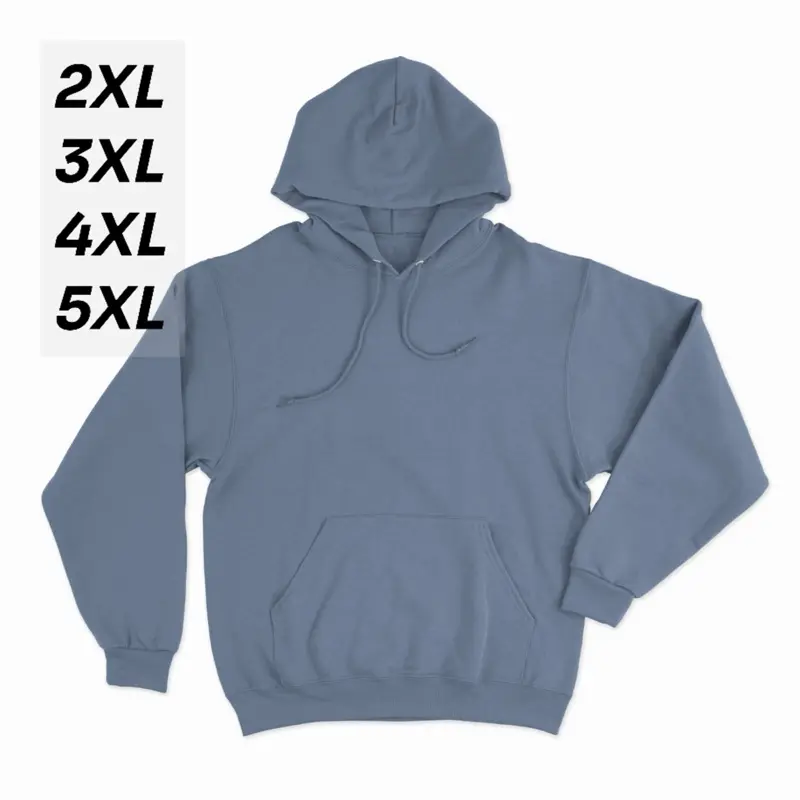 Hoodie jumper Polos Jumbo Oversize 2XL 3XL 4XL 5XL Pria Wanita Denim Distro