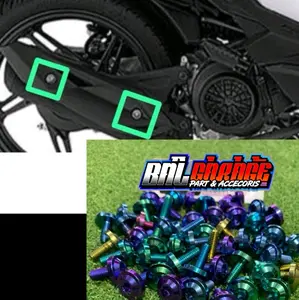 baud titanium tameng knalpot beat mio scopy Vario(1biji)