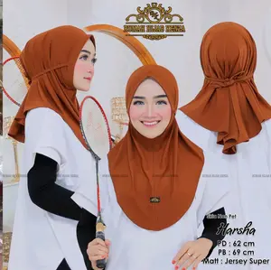 Kerudung Sporty Harsha Non Ped Tali - Muslim Jilbab Wanita Instan Cantik/jilbab sporty/kerudung sporty instan/jilbab olah raga Nyaman