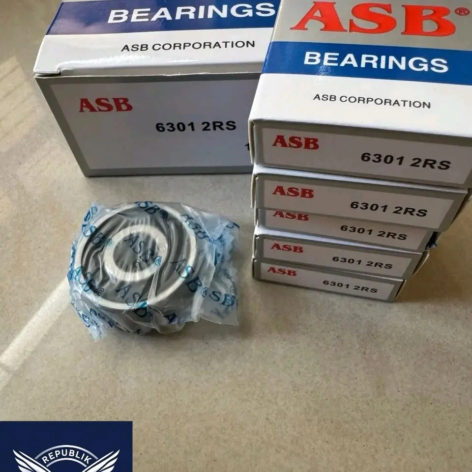 lahar 6301 2rs asb / bearing / laher / laker 6301 2rs asb original (isi 10)
