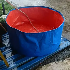kolam terpal bulat Diameter 1m T.40cm A12 100% korea