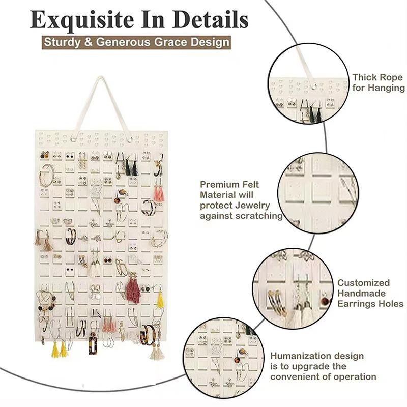 Product Introduction of Wall-Mounted Jewelry Organizer Bag – Declutter Your Accessories in Style Wall-Mounted Organizer Bag, Jewelry Storage, Accessory Organizer, Home Essential 2