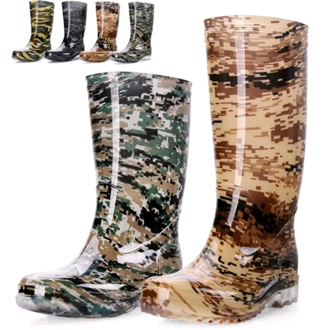 Kasut sawah bendang lelaki tinggi 38cm/Kasut kebun/High quality men waterproof rain boots(ready stock)