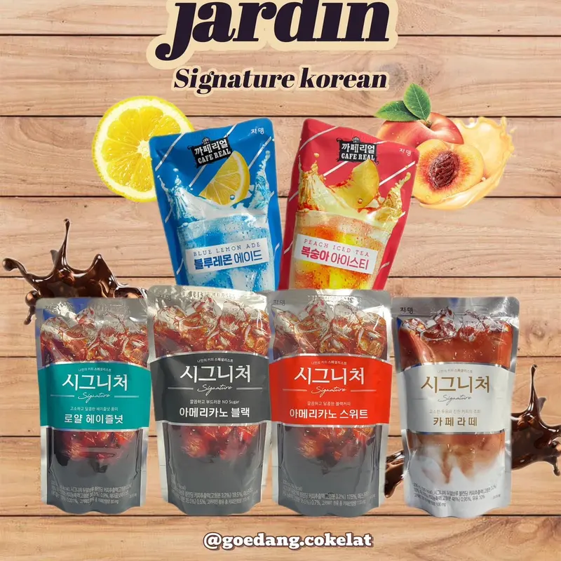 JARDIN Signature Korean Americano Coffee Pouch Korean Drink Minuman Korea Impor Pouch 230ml 1