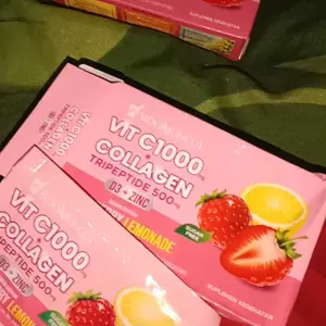 C+Collagen - Minuman Collagen Tripeptide 500mg + Vit C 1000mg untuk Kesehatan Kulit dan Imunitas