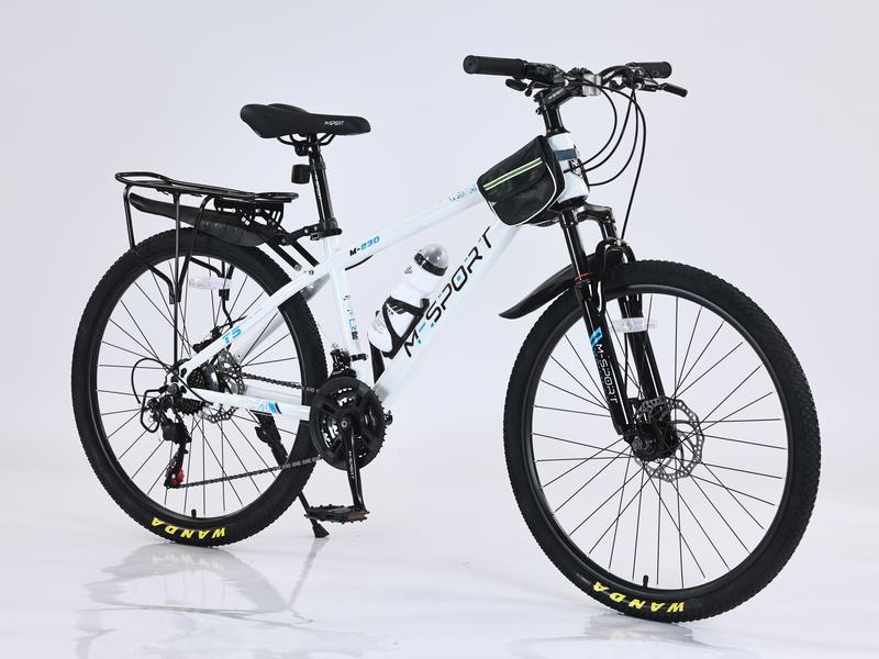 M-SPORT M230 Xe đạp thể thao địa hình M-Sport M230 - Sườn thép 21 tốc độ phuộc thép không gỉ phanh đĩa kép Đạp Xe Đạp Carbon xe đạp Gắn Xe Đạp Cao Su