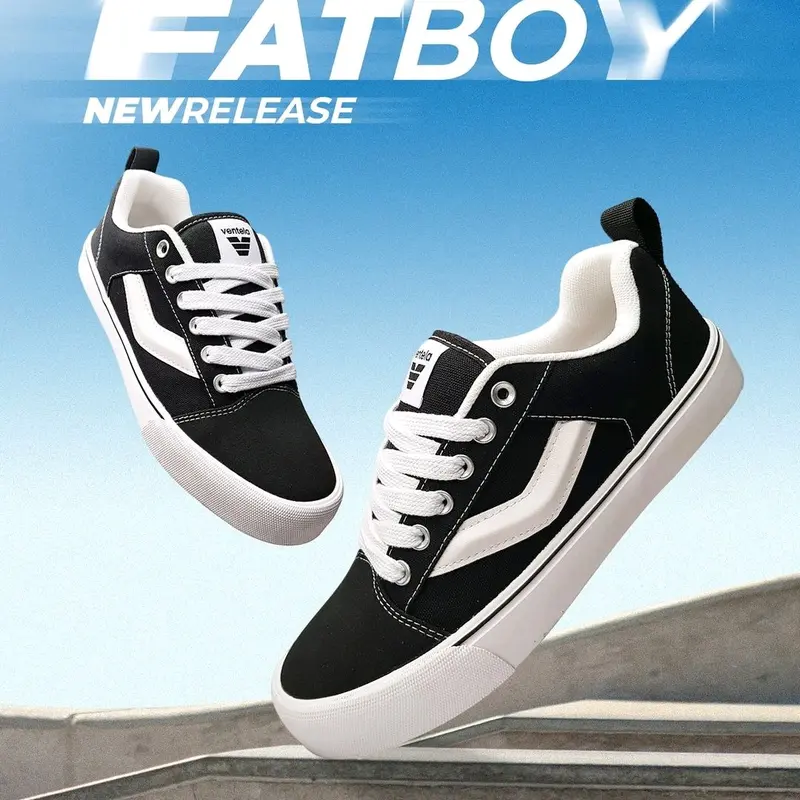Ventela Fatboy Black White Original - Sepatu Gemuk Pria dan Wanita 0