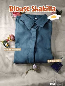 Product Review of KINKA BLOUSE SHAKILA POLOS ATASAN WANITA PREMIUM BAJU MUSLIM PANJANG TERBARU kemeja  polos atasan wanita kekinian kemeja  oversize viral Tangan Kancing from W**h 0