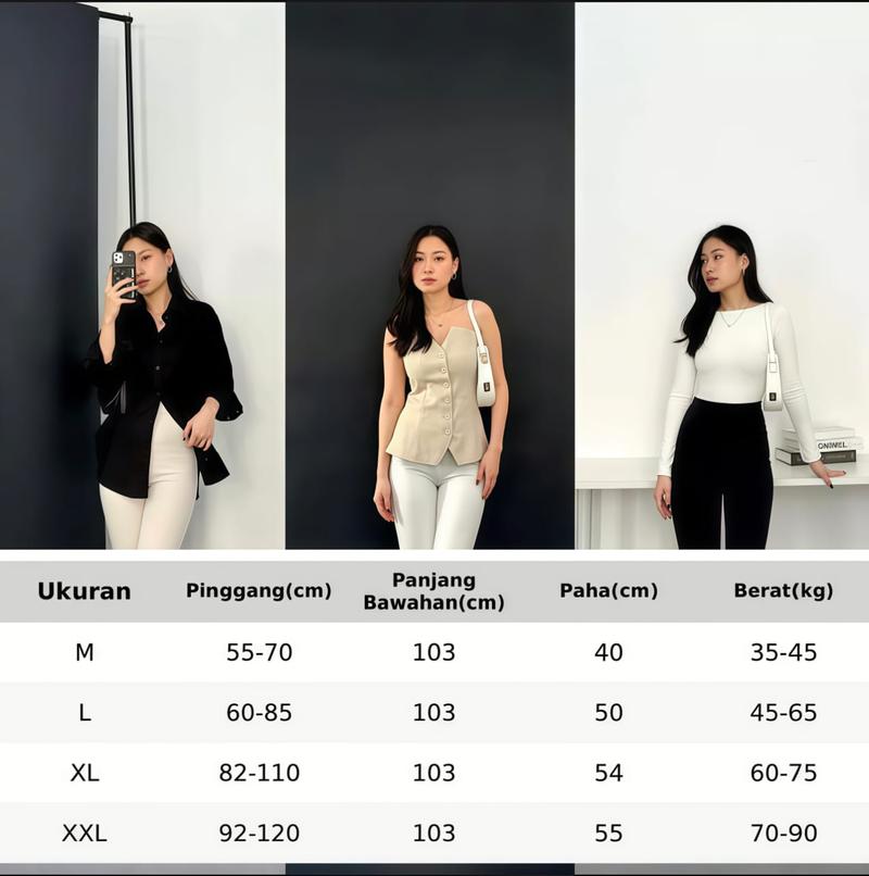 Product Introduction of Celana Cutbray Flare Pants Highwaist Scuba Premium - Celana Panjang Wanita Dewasa 34
