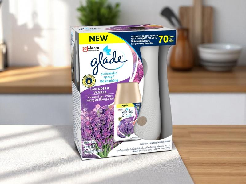 Bộ máy xịt thơm phòng Glade hương Lavender Dầu Thơm Phòng Dầu Thơm Tinh Dầu