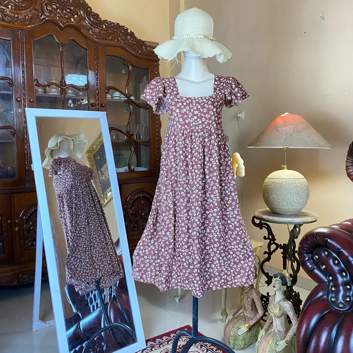 Lily Dress / Daster Lily Hits Kekinian / Daster Dress Busui Bumil Kancing Motif Rayon Rempel Wanita Hanya Boleh Dicuci Dengan Tangan Multicoloured