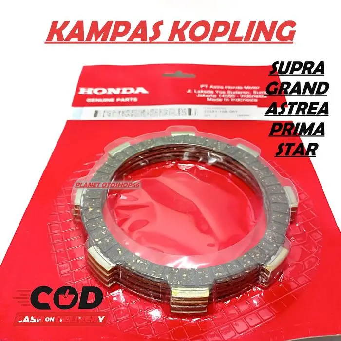 Spesial Paket Kopling Supra / Grand / Supra X / Astrea / Star / Prima / Gn5 Paketan Komplit Lengkap Kampas Kopling / Mangkok Kopling / Kampas Ganda  / Otomatis Kopling / Lonceng + Plate / Plat  +Otomatis Ganda 1