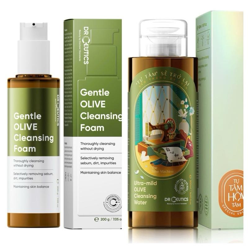 Combo Tẩy Trang 500ml và Sữa Rửa Mặt 200ml Drceutics