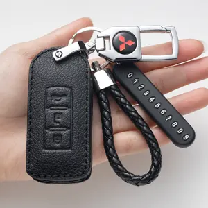 Gantungan kunci mobil Mitsubishi PAJERO SPORT Triton Outlander Mirage ASX Lancer Car Penutup