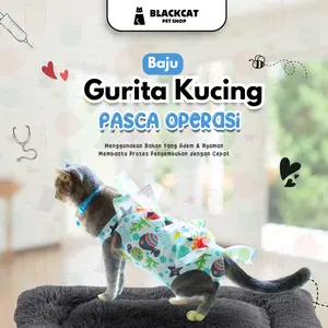 BLACKCAT Gurita Kucing Pasca Operasi Baju Gurita Setelah Steril Kucing