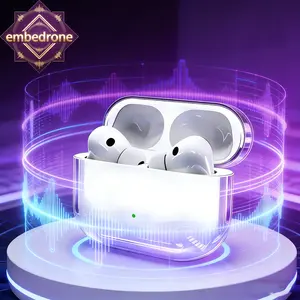 embedrone 2026 NEW PHANTOM K80 Earphone Nirkabel, Anti Air Dalam, Baterai Tahan Lama, TWS, Bass Kuat, Surround 3D, Peredam Suara Cerdas, Gaming, Panggilan, Musik, Olahraga, Earphone Bluetooth Nirkabel