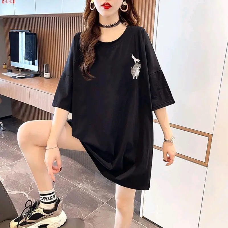 Kaos Harajuku Korean Jepang Bigsize Jumbo XL 2XL 3XL 4XL 5XL Kaos Urban Style Lazy Cat  Streetwear Oversize 4