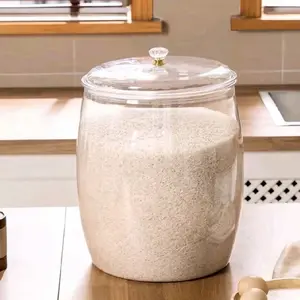 Pol Living Toples Gentong 18 Liter Bahan Akrilik Tebal Anti Pecah Desain Moderen Elegan dan Serbaguna untuk Penyimpanan Makanan