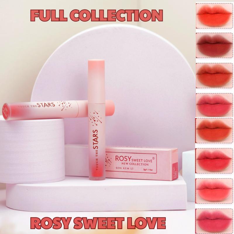 Rosy Sweet Love - Bộ Sưu Tập Mới 08 Màu Son Kem Lì Rosy Phiên Bản Mới Touch The Stars Nữ Bền Màu Lâu Trôi Không Chì