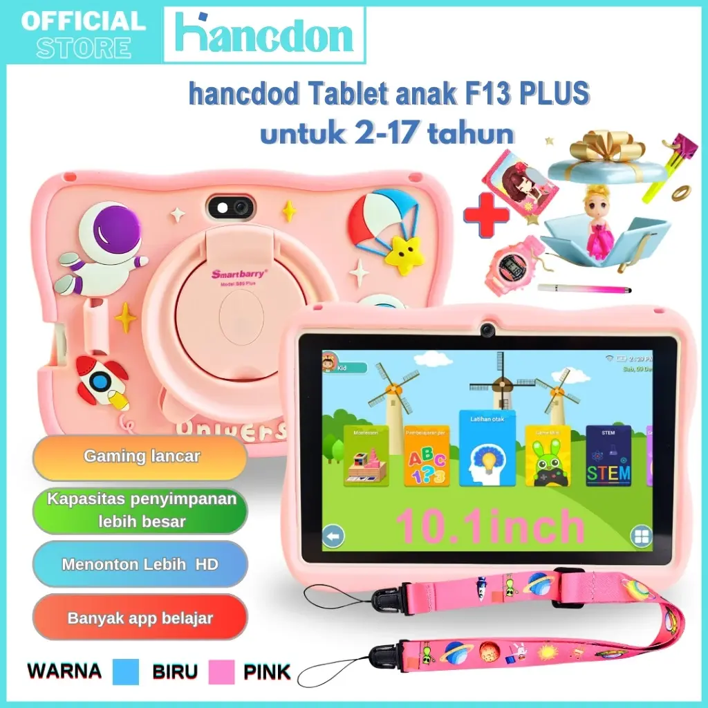 【Bisa COD】Tablet PC Baru Galaxy F13 Ultra Kids Edition 6GB+128GB Tablet Android 7 /10.1 inch Layar Full Screen Layar Besar Wifi 5G Bluetooth