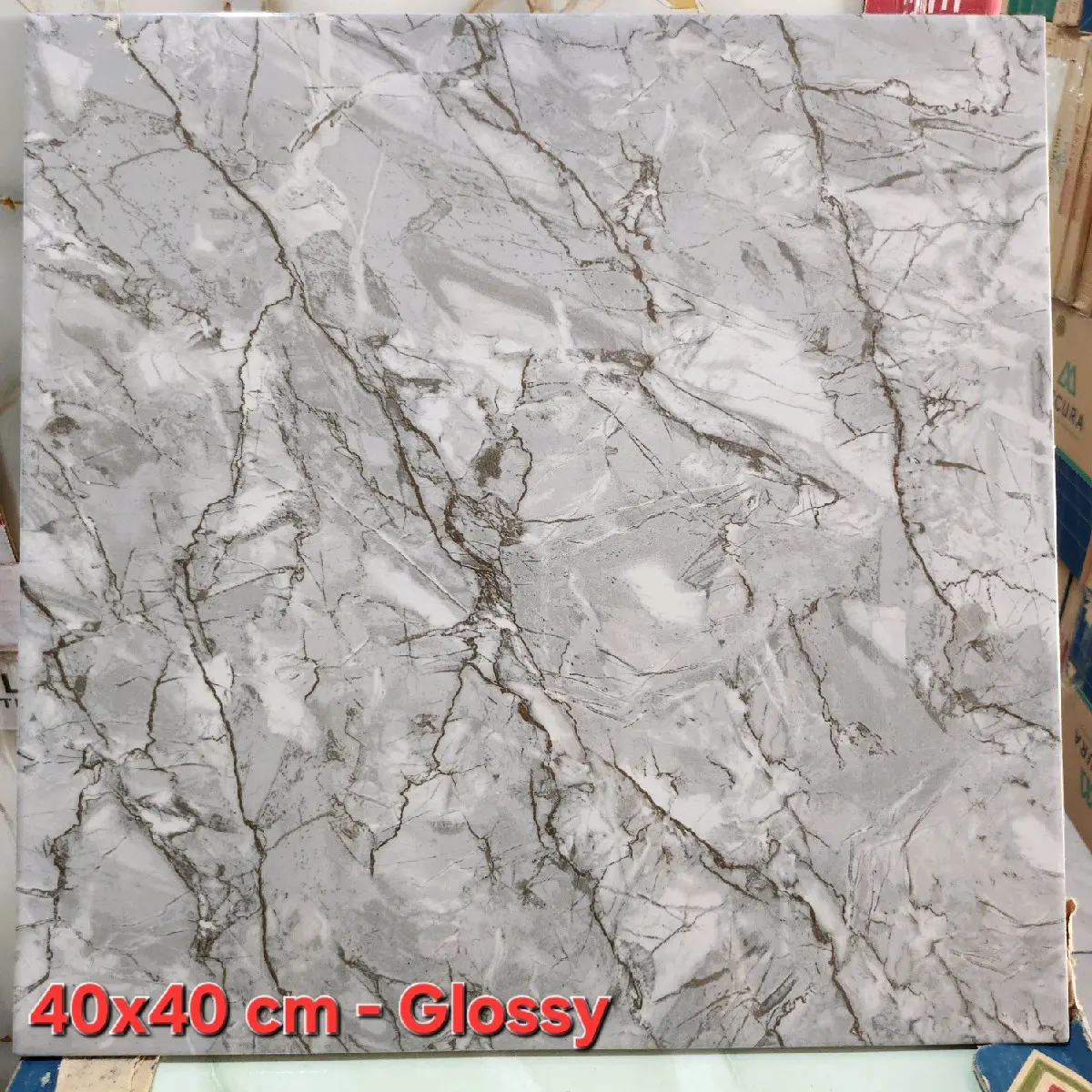 Keramik Lantai 40x40 / Glossy / Motif Marmer// Premium