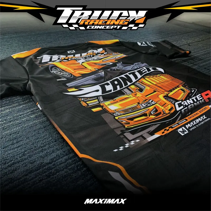 JERSEY CANTER RACING | Jersey Truck Canter | Jersey Truck Premium - HITAM 4