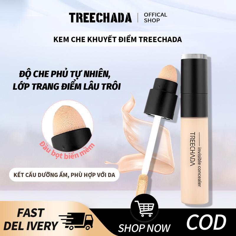 Bút Kem Kem Che Khuyết Điểm Vô Hình TREECHADA, Lâu Trôi, Che Phủ Quầng Thâm,…