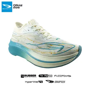 910 NINETEN HAZE VELOCE  Running Shoes - Putih Gading/Hijau Tosca Outdoor Sepatu Outdoor Sepatu