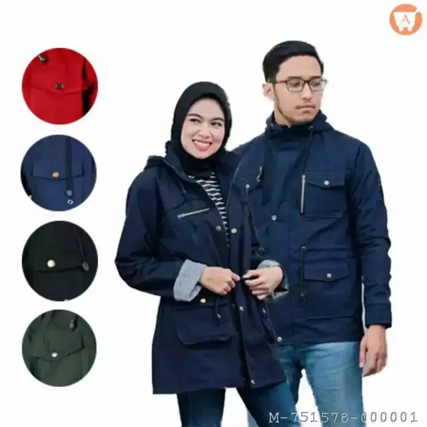 JAKET PARKA KANVAS/JAKET HOODIE SWEATER POLOS JAKET PRIA WINDPROOF/JAKET PRIA WANITA TERBARU TAHAN ANGIN JAKET MOTOR
