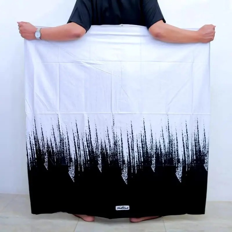 Sarung Palestina Batik Pria Dewasa Muslim Motif Hitam Santri Seragam Pekalongan