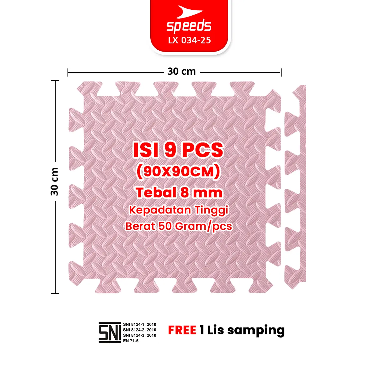 -25 PINK 30x30x0.8cm