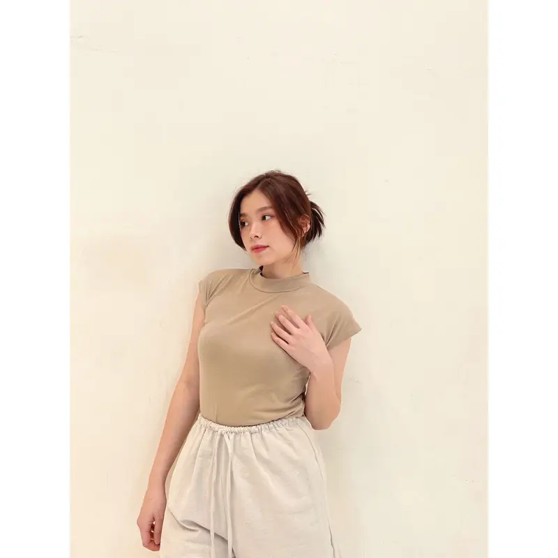 Atasan Manset baju bahan spandex adem/Atasan Manset Tanpa Lengan/Manset Inner Wanita Panjang 1