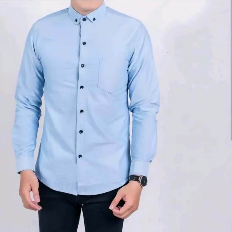 PROMO KEMEJA POLOS PRIA LENGAN PANJANG PAKET HEMAT 3PCS CUMA 100 RIBU 8